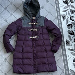 Anthropologie Cartonnier Women's Purple Gray Puffer Jacket